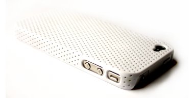 iPhone 4 / 4S cover perforeret hvid