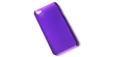 iPhone 4 cover gennemsigtig lilla