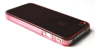 Gennemsigtigt iPhone 4 cover pink