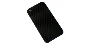 iPhone 4 / 4S cover perforeret sort