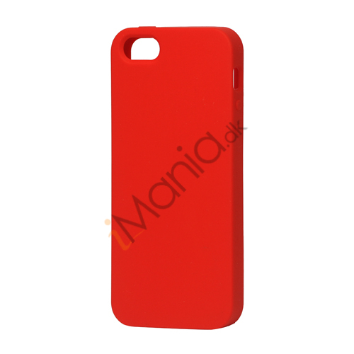 Blødt Silikone Case Cover til iPhone 5  - Rød
