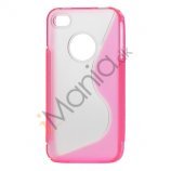 Cover til iPhone 4 og 4S med S-m�nster - Pink