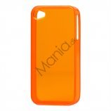 Blankt gennemsigtigt iPhone 4 cover (TPU) - Gennemsigtig Orange