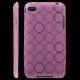 iPhone 5 cover - TPU med cirkelm�nster pink