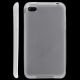 iPhone 5 cover - TPU halvgennemsigtig hvid