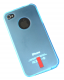 iPhone 4 / 4S cover bl� gummi