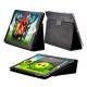 iPad 2 / Den Nye iPad 3 l�der etui, sort