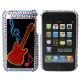 iPhone 3G bling cover med r�d guitar