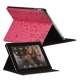 Kunstl�der Folio Stand Case Pr�get med S�d Tegneserie til iPad 2 3 4 - Rose