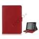 iPad Mini Smart Cover Magnetic Stand PU Lychee Leather Case - R�d