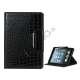 Contempo Croco L�der Book-Style Case med Magnet Lukning til iPad Mini - Sort