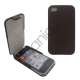 iPhone 4 lodret flipcover i kunstl�der