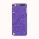 3D Pr�get Hult Smukke Blomster Hard Back Skin Case til iPod Touch 5 - Purple