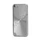 Metallic CD M�nster Transparent Kant Hard Case Cover Skin til iPod Touch 5 - S�lv