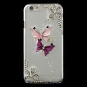 iPhone 6 bling-cover med sommerfugle