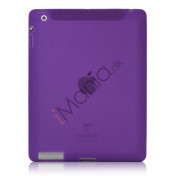 Blødt Silikone Cover Taske til Den Nye iPad 2. 3. 4. Generation - Lilla