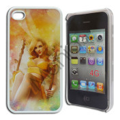 iPhone 4 / 4S cover med blond pige på gynge