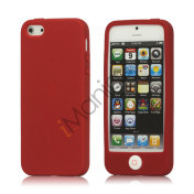 Jellybean Home Knap Silikone Taske iPhone 5 cover - Rød