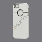 Gummibelagt hård plast Case iPhone 5 cover - Hvid