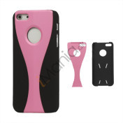 Aftagelig Goblet Hard Beskyttende Case til iPhone 5 - Sort / Pink