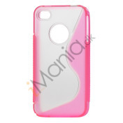 Cover til iPhone 4 og 4S med S-mønster - Pink