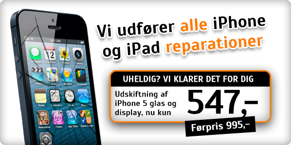 Billig iPhone 5 reparation i højeste kvalitet