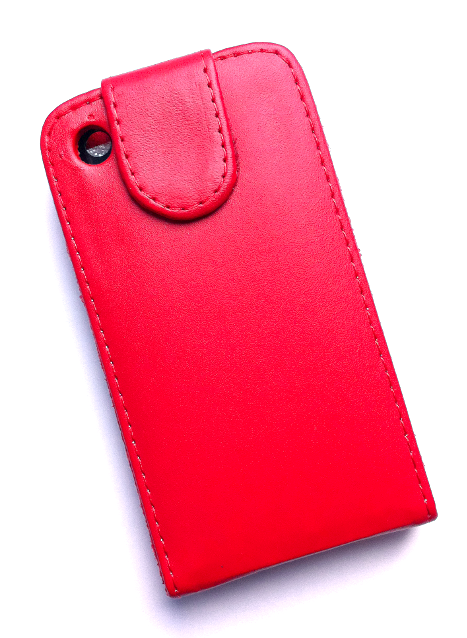 Rødt læderetui til iPhone 3G/3G[S]