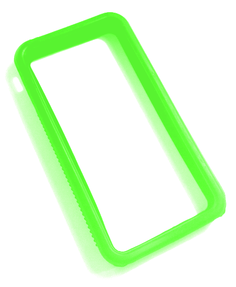 iPhone 4 bumper forårsgrøn silikone
