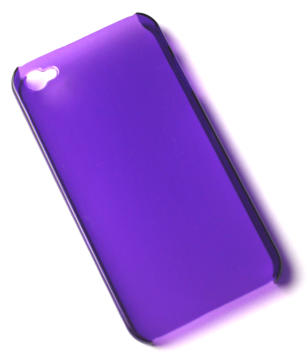 iPhone 4 cover gennemsigtig lilla