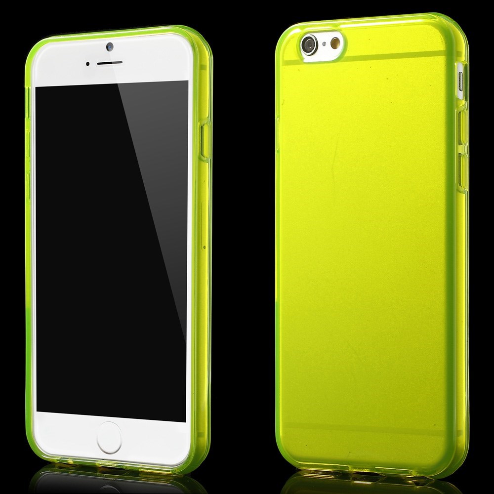 Gennemsigtigt iPhone 6 cover i TPU, gul