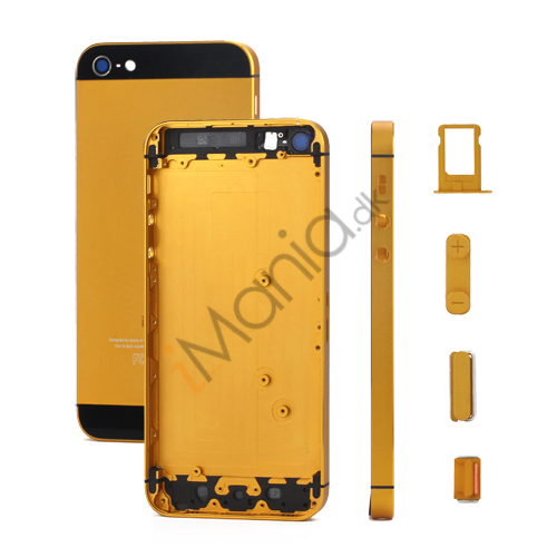 iPhone 5 bagcover, guldfarvet inkl små dele