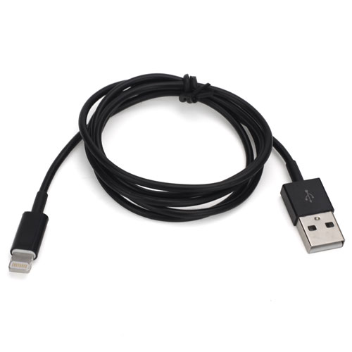 Lightning USB kabel til iPhone 5, iPad Mini/Retina og iPod Touch 5/Nano 7, sort