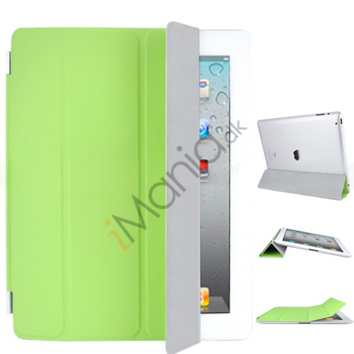Den Nye iPad iPad 3rd Generation Kunstlæder Smart Cover - Grøn