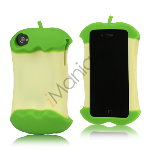 iPhone 4 / 4S cover formet som et æbleskrog