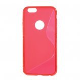 iPhone 6 cover med bølgemønster, rød
