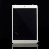 iPad Mini frontpanel inkl glas, digitizer, homeknap og IC chip, hvid