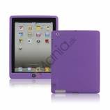 Ny iPad 2. 3. 4. Gen Silikone Case Skin Cover med Home Button - Lilla