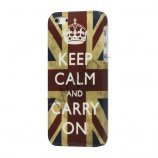 Keep Calm and Carry on Union Jack Flag Plastic Case iPhone 5 cover