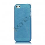 0.5mm Ultra Slim Små Checks Hard Case til iPhone 5 - Blå