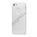 Anti-slip Bølge TPU Case iPhone 5 cover - Hvid