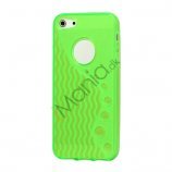 Anti-slip Bølge TPU Case iPhone 5 cover - Grøn