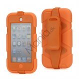 Ekstremt holdbart Hybrid Hard Case til iPod Touch 5 med bælteclip - Orange