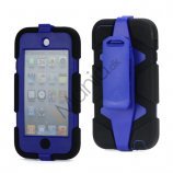 Ekstremt holdbart Hybrid Hard Case til iPod Touch 5 med bælteclip - Sort / Mørk Blå