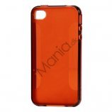 TPU cover med udskæringer til iPhone 4 og 4S - Brun
