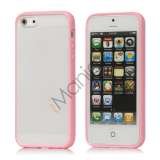 Frosted Plastic & TPU Hybrid Case iPhone 5 cover - Pink