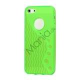 Anti-slip Bølge TPU Case iPhone 5 cover - Grøn