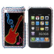 iPhone 3G bling cover med rød guitar