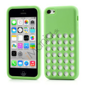 iPhone 5C silikonecover med hulmønster, Grøn