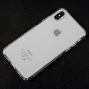 Gennemsigtigt stødabsorberende iPhone X cover