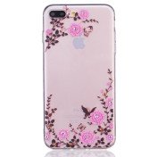 iPhone 7+/8+ TPU cover - Blomster og sommerfugle